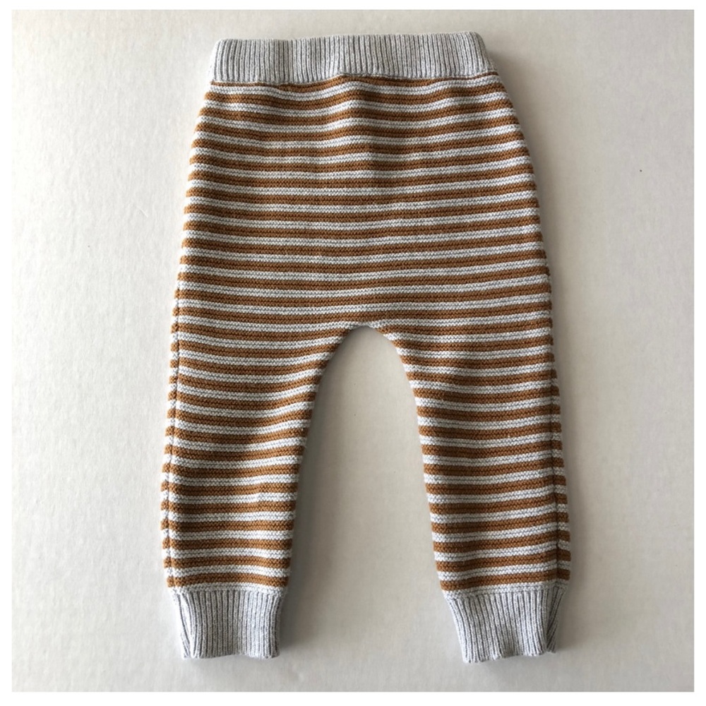 Carters Brown + Grey Knit Joggers | Newborn